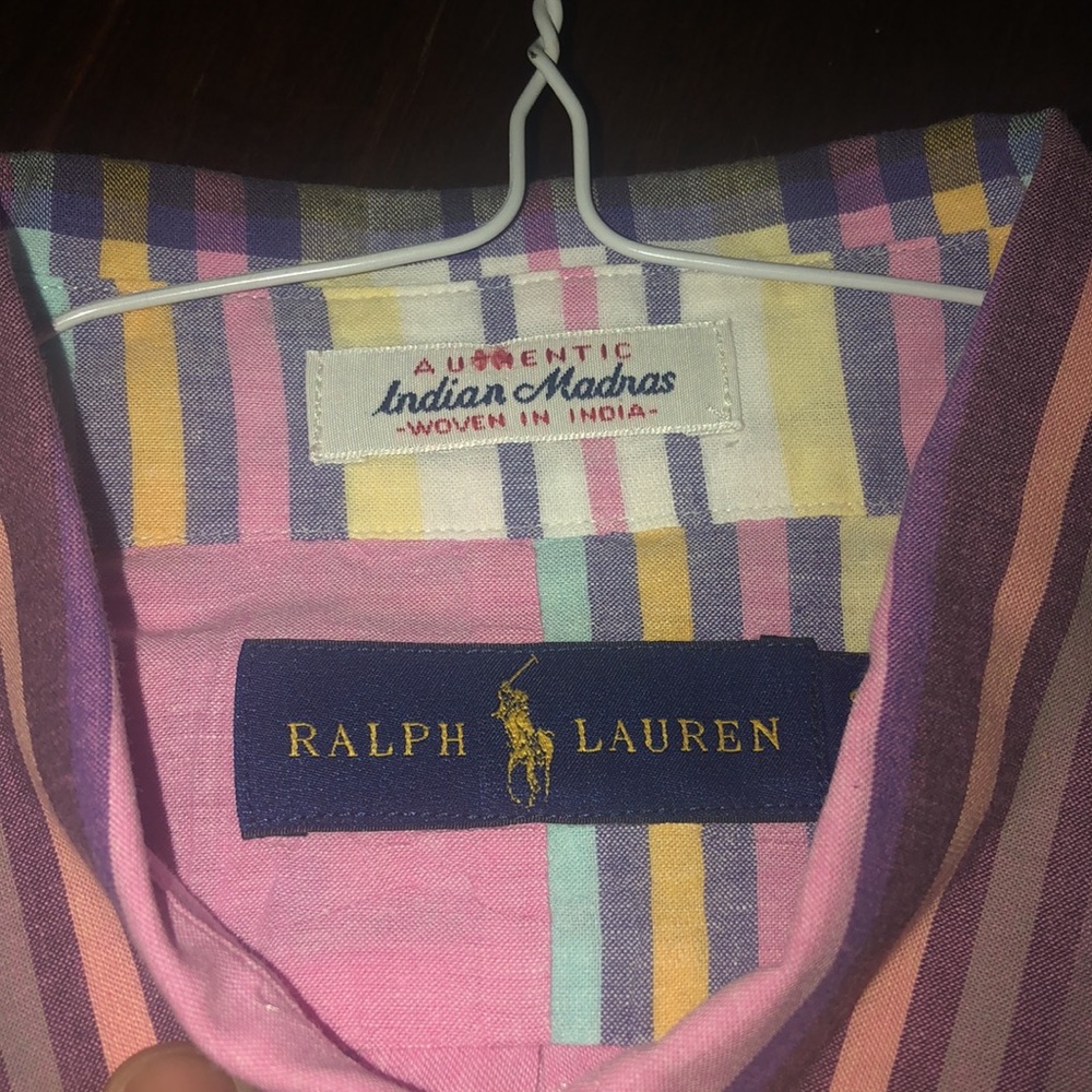 Multi-colored Ralph Lauren button down - Picture 2 of 3